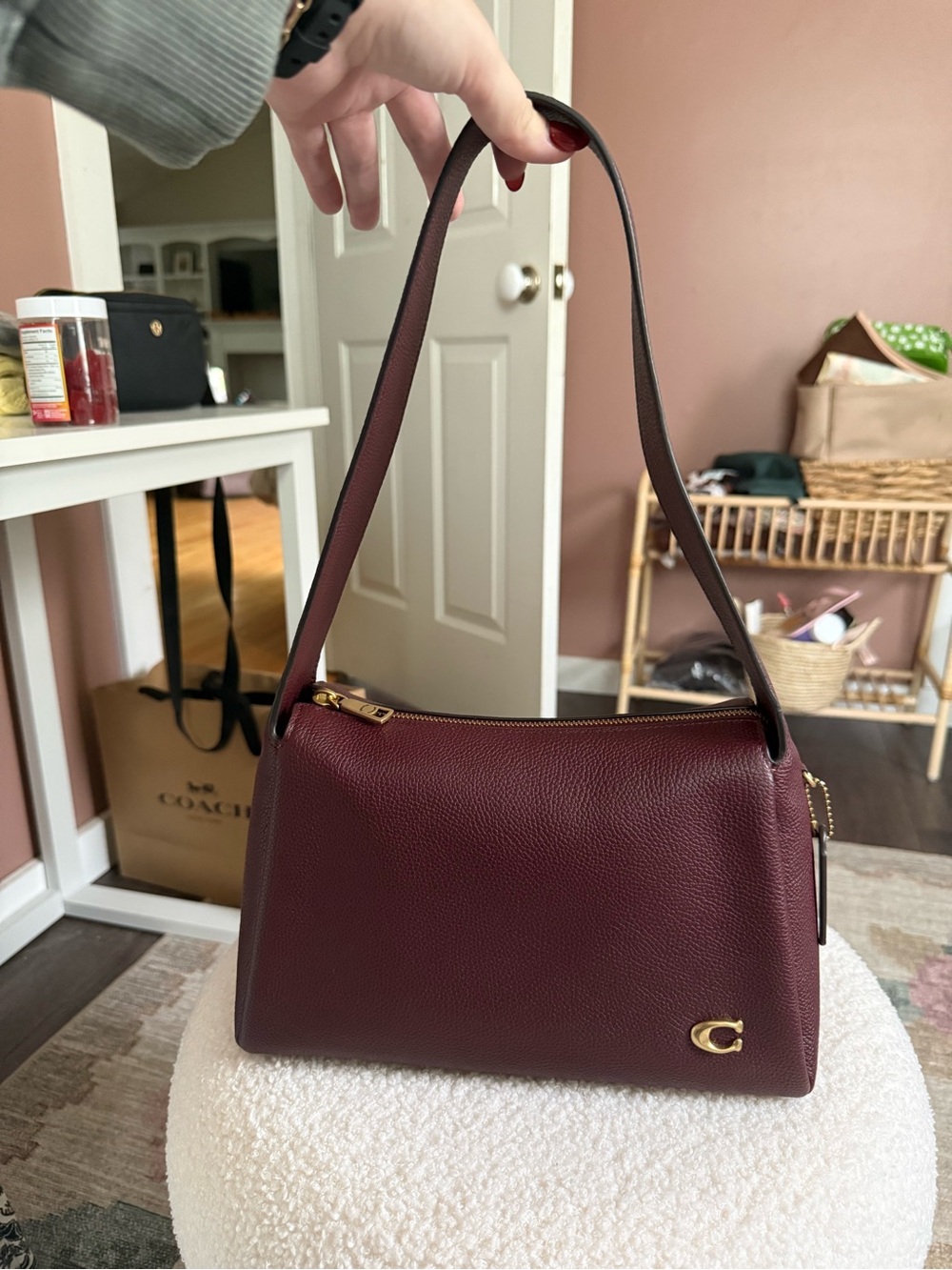 Coach Lola in Merlot
